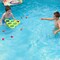 Pool Toys Games Set, Water Sports Toys for Pool Floating Throwing Games with 10 Rainbow Golf EVA Balls, Fun Gifts, Floating Pool Water Toys for Teens Adults and Family(Triangle)